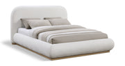 Lit double en tissu chenille Vaughn