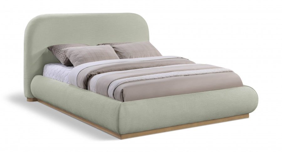 Lit double en tissu chenille Vaughn