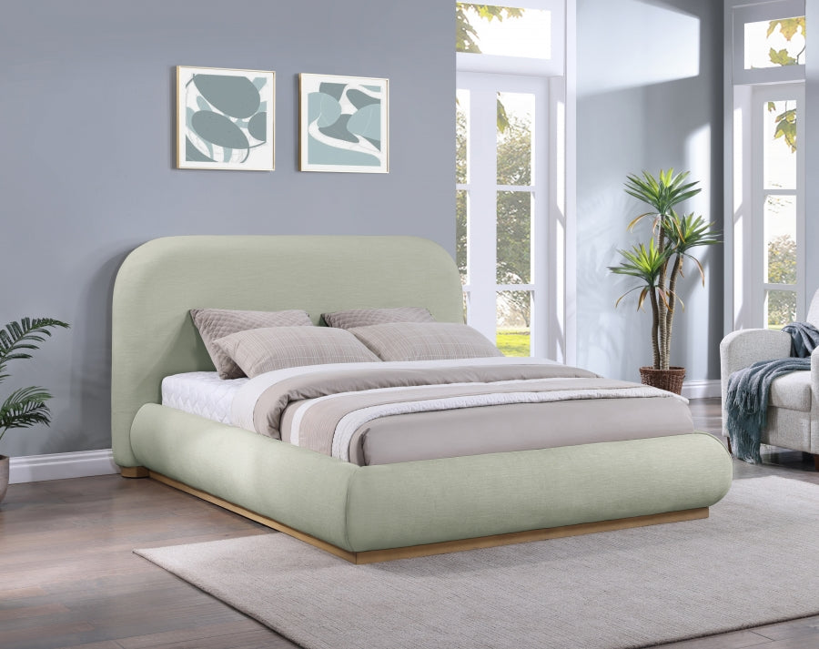 Lit queen en tissu chenille Vaughn