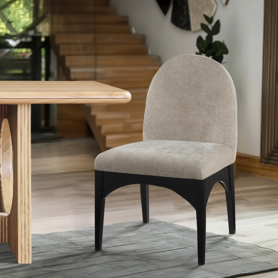 Chaise d'appoint de salle à manger en tissu chenille Waldorf