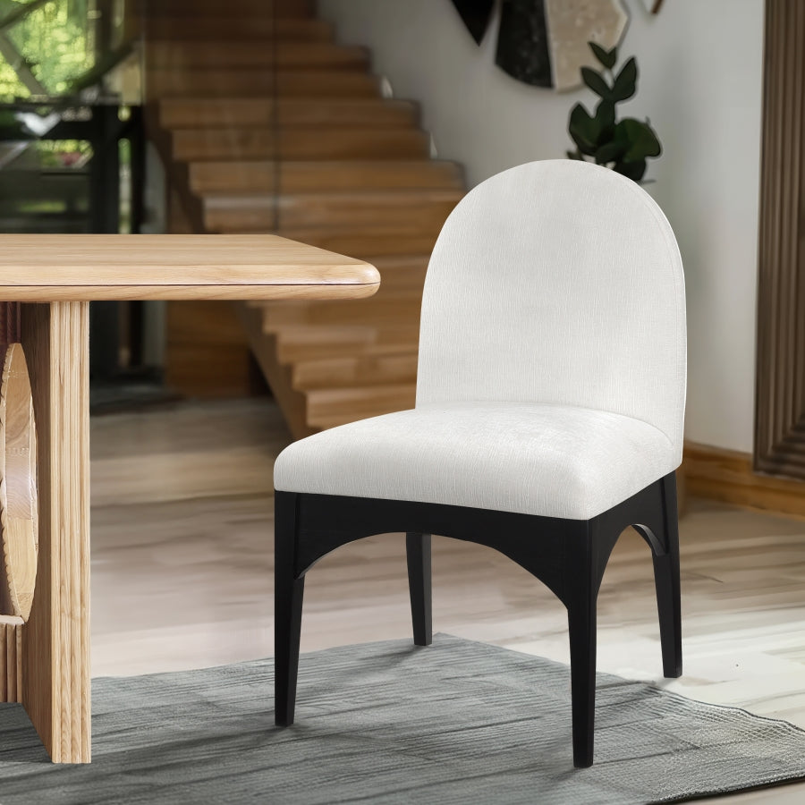 Chaise d'appoint de salle à manger en tissu chenille Waldorf
