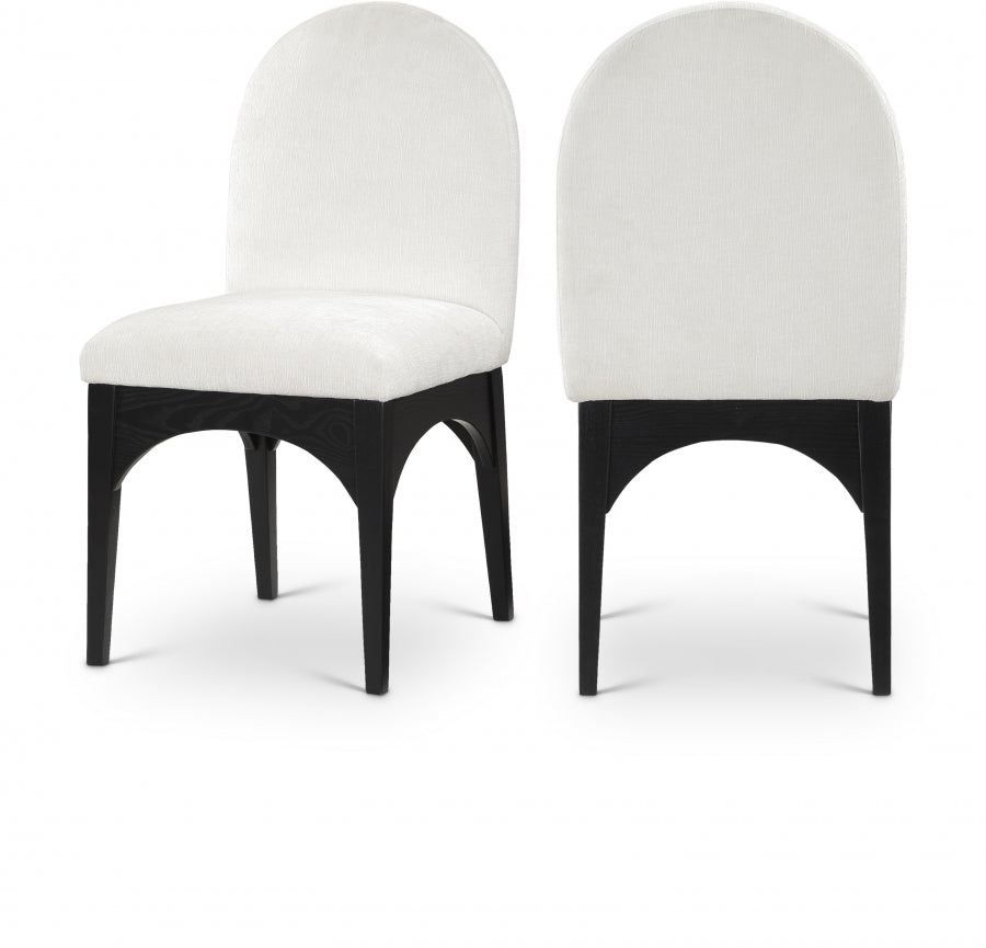 Chaise d'appoint de salle à manger en tissu chenille Waldorf