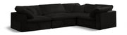 Canapé modulable confortable en velours douillet