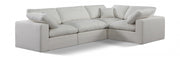 Canapé sectionnel confortable en tissu texturé en lin