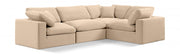Canapé sectionnel confortable en velours