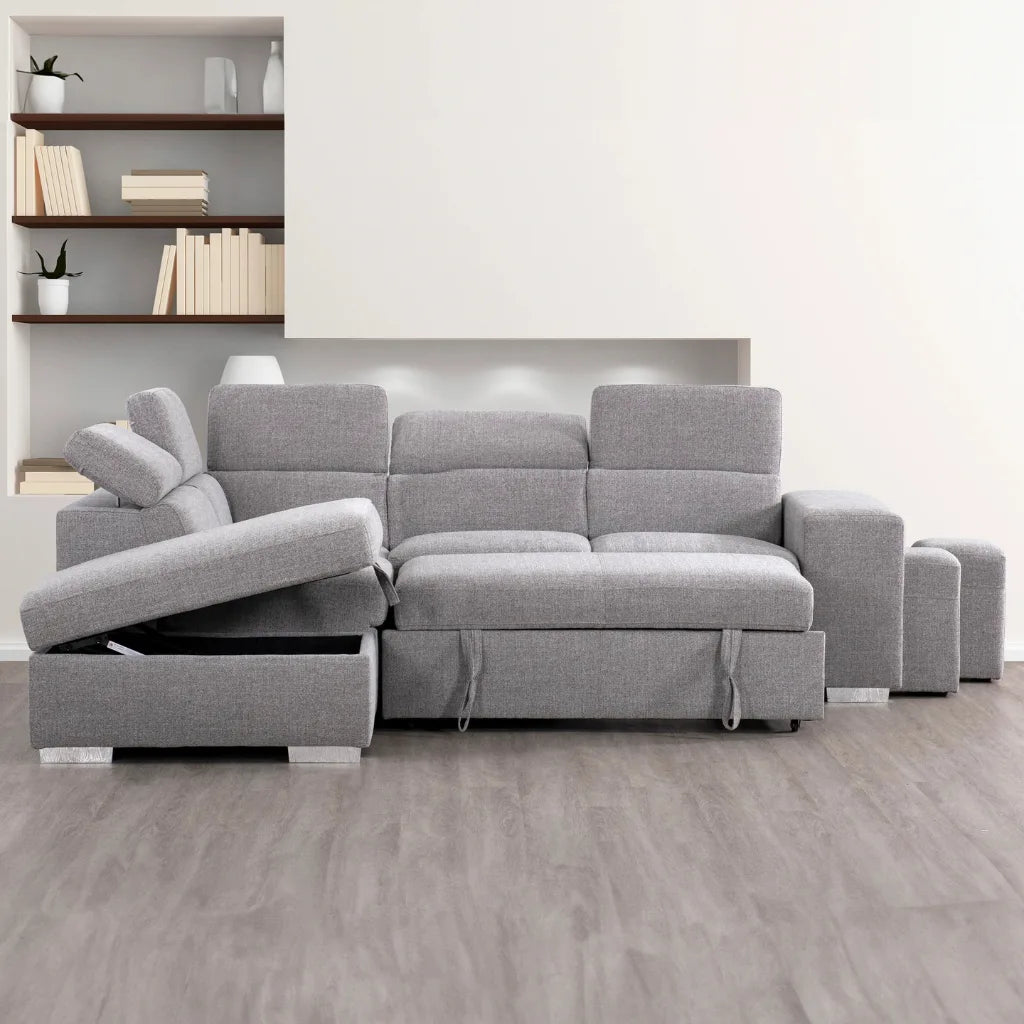 Sectionnel Pamina droit avec lit escamotable