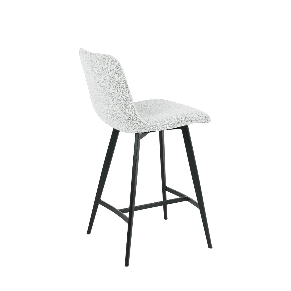 Modèle 1006 : Duo de Tabourets de Bar en Tissu Wheat