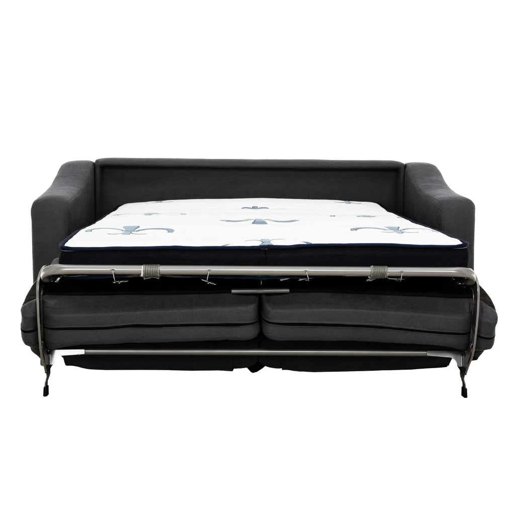 Canapé-lit SNF Flow gris foncé – Matelas hybride