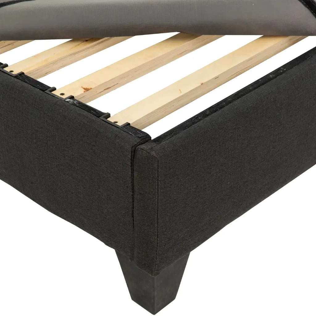 EZ Base : La Fondation de Lit Modulable en Tweed Night