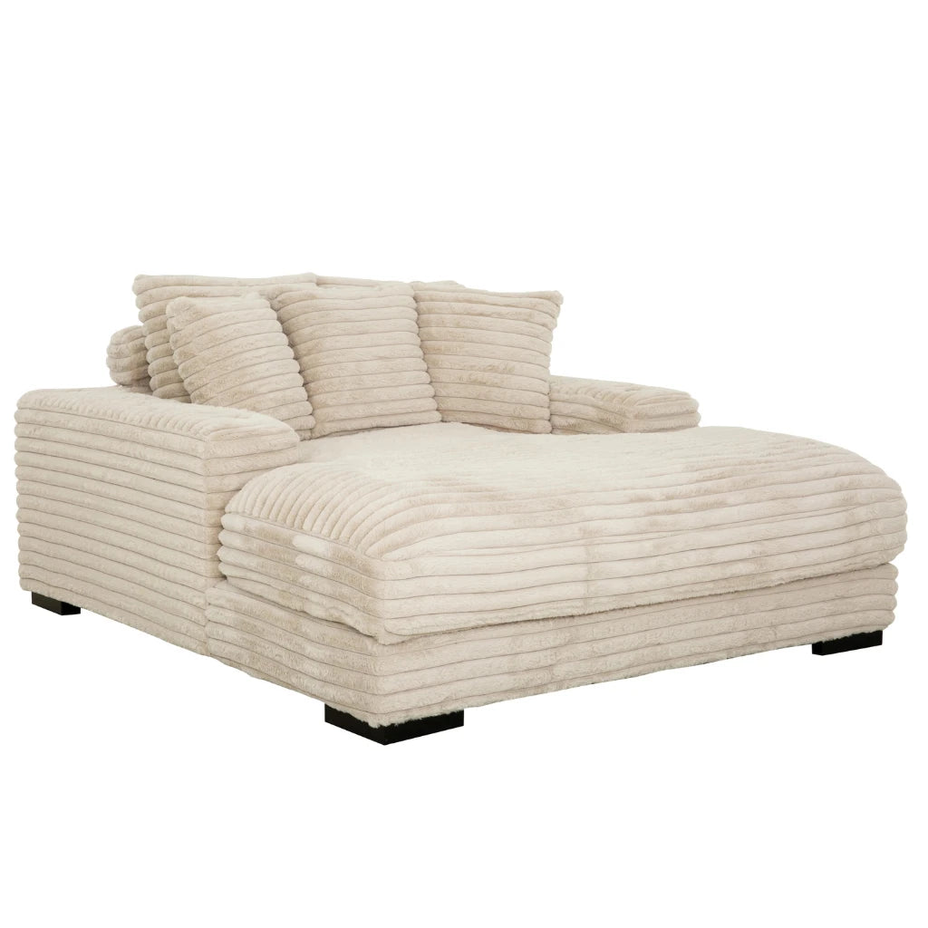 Lounger Cuddler Taupe | Détente Connectée et Port USB