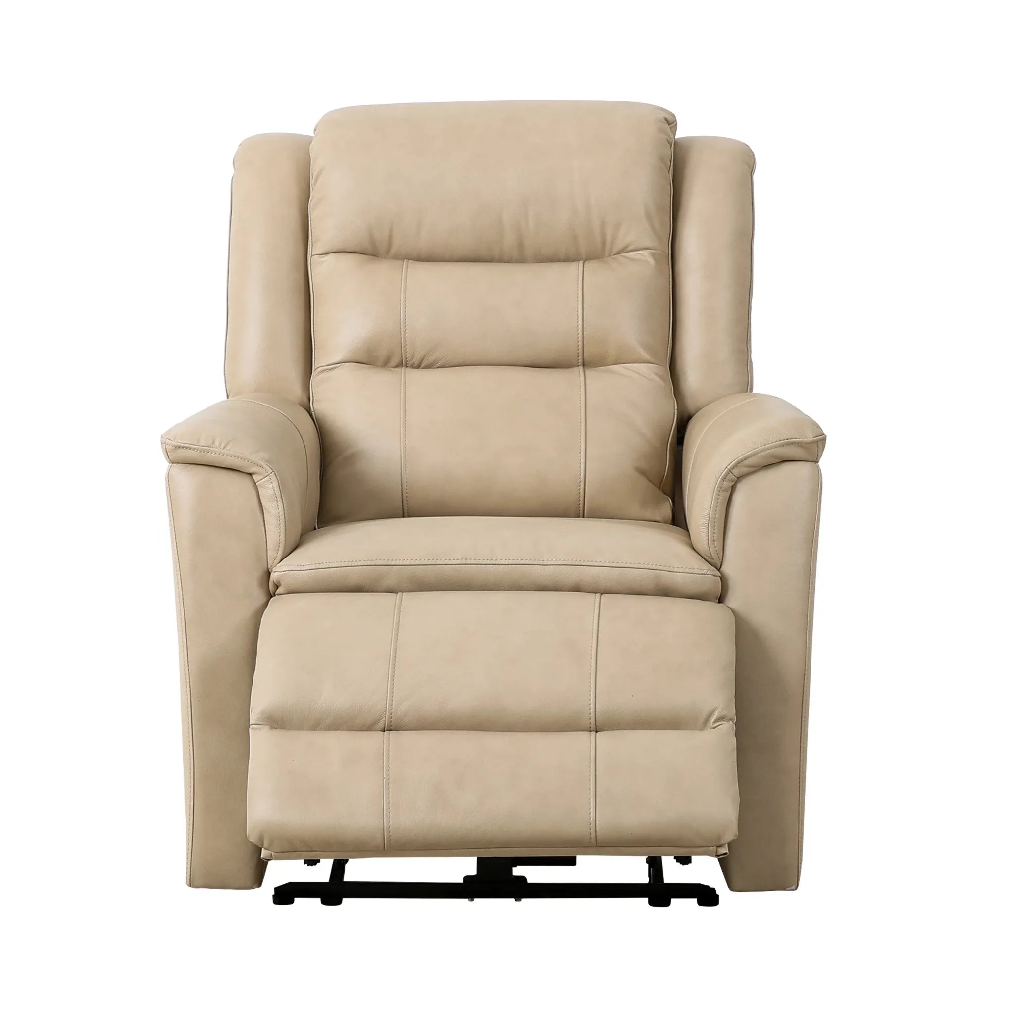 Primo Carter Fauteuil Inclinable Électrique Cuir et Similicuir Beige