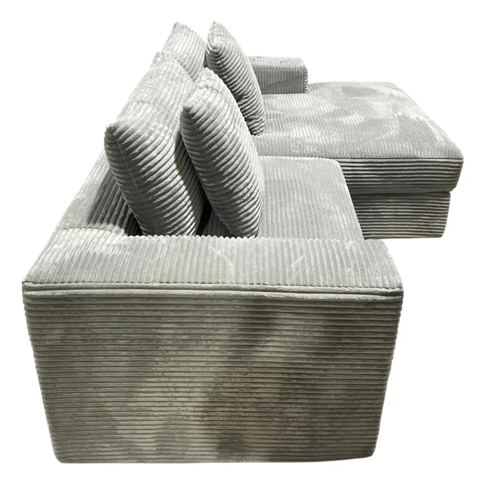 Canapé-lit Sealy Virgo gauche gris