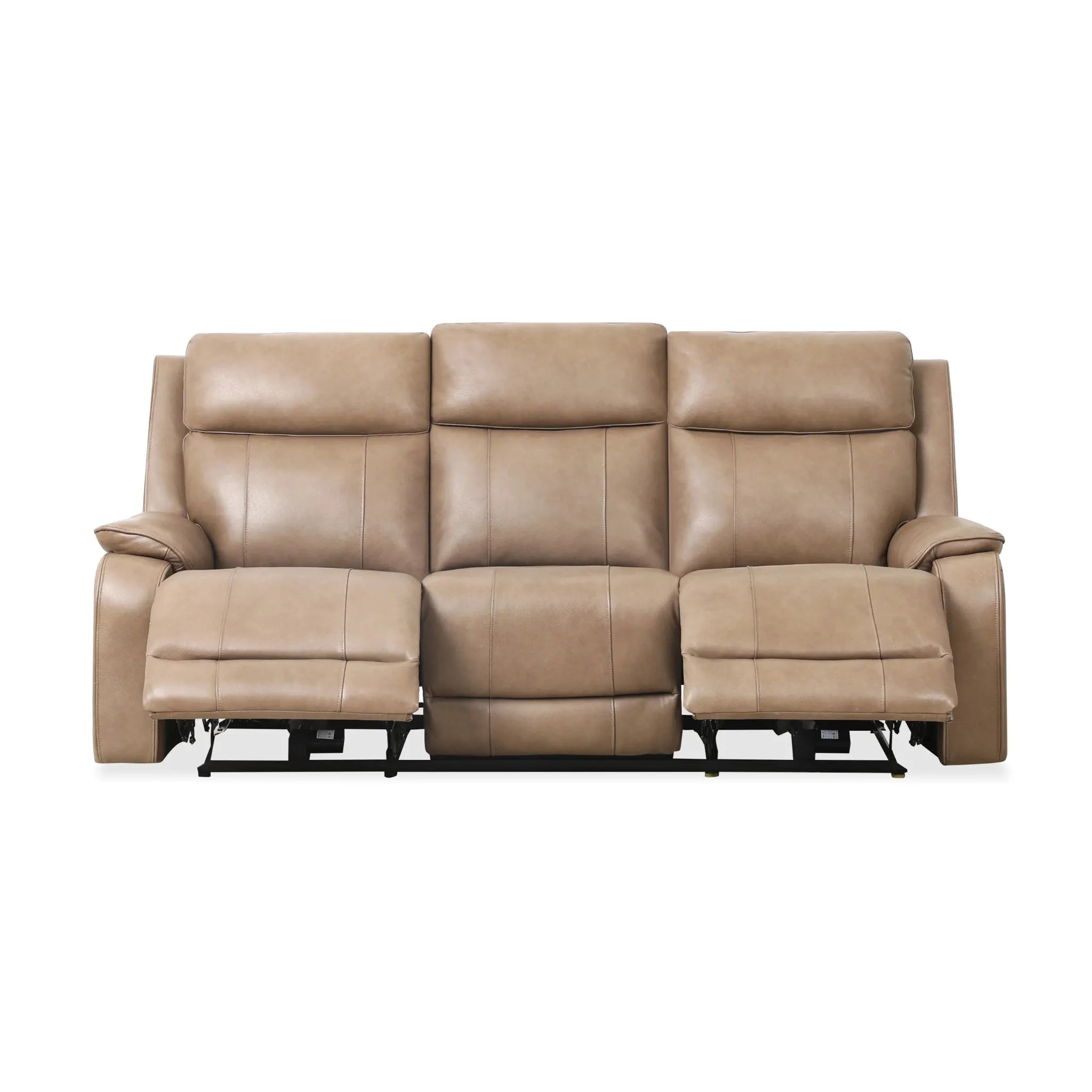 Primo Brindle Sofa avec Assises Inclinables Électriques Taupe