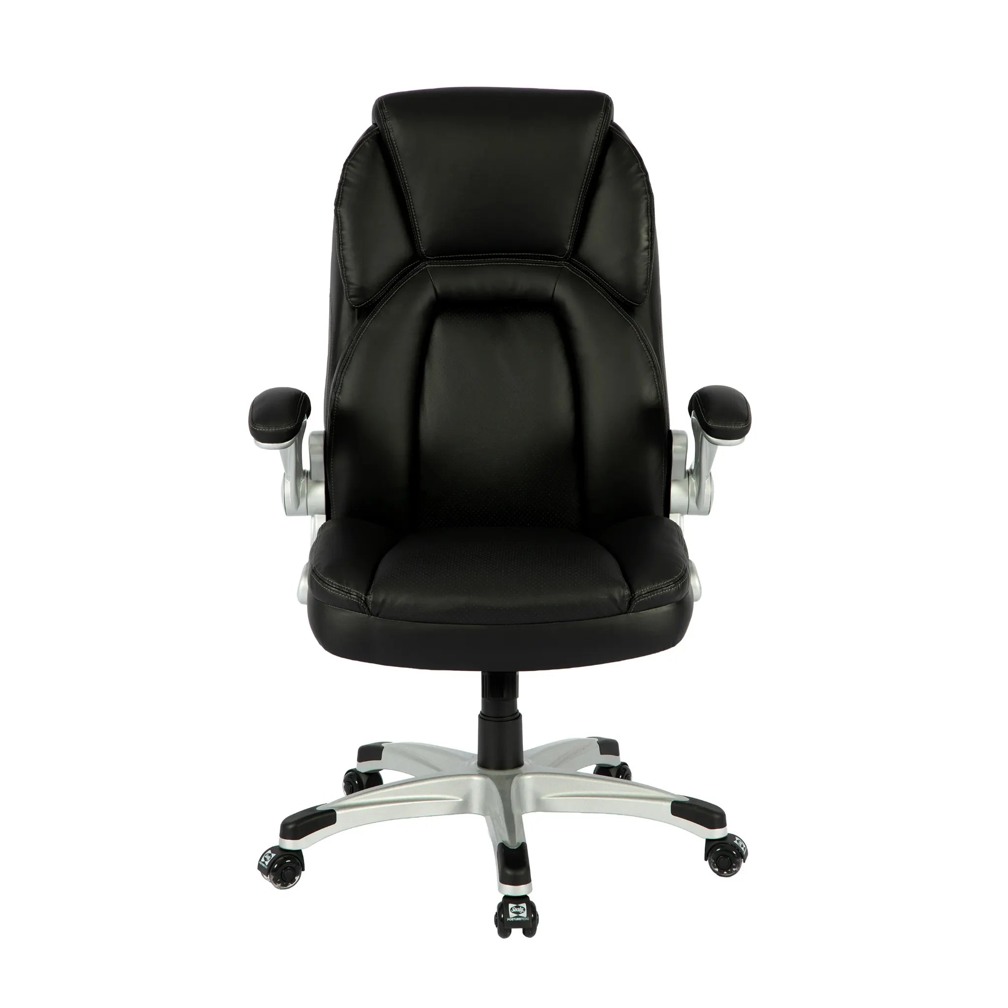 Sealy Stratus Fauteuil de Bureau Ergonomique Cuir Régénéré Noir