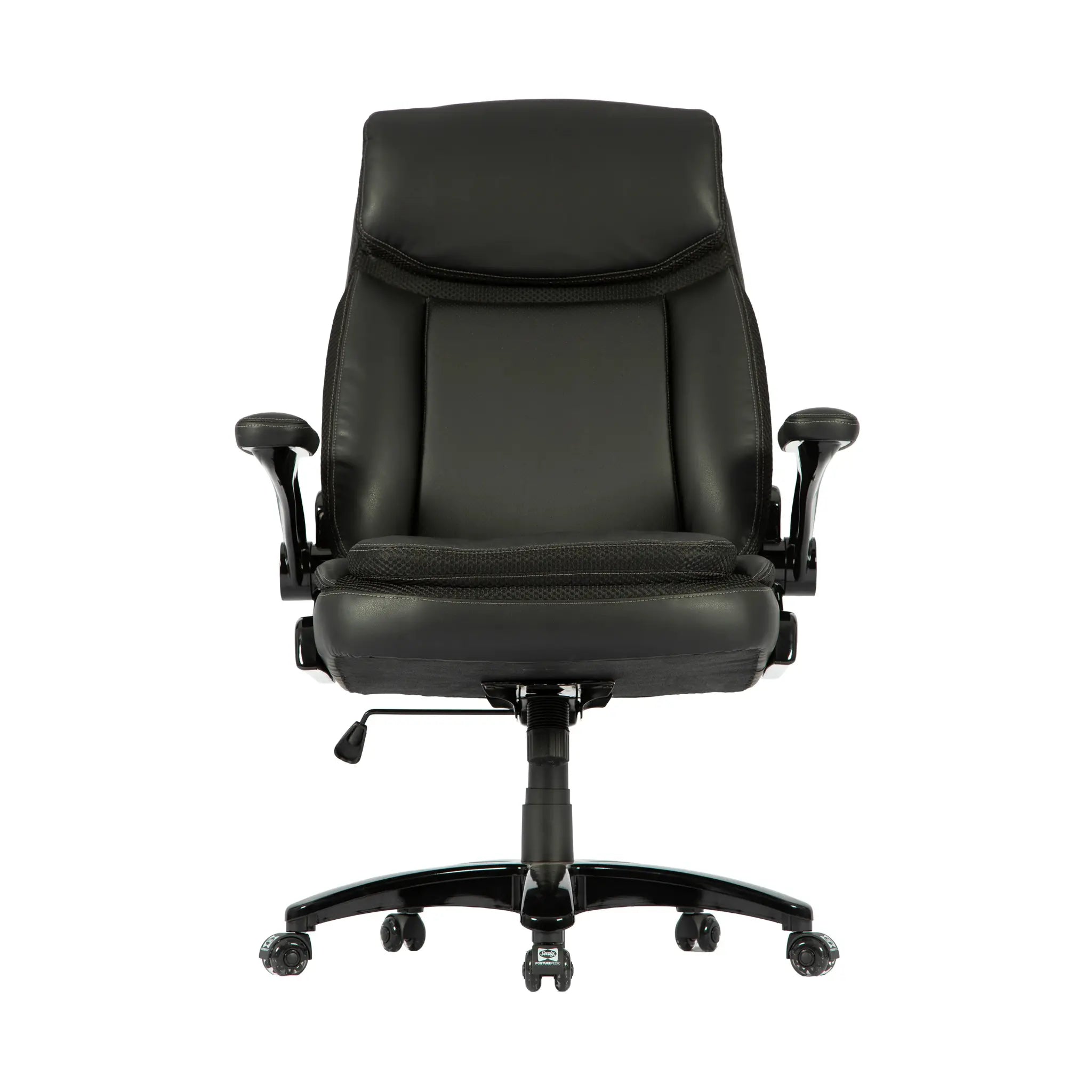 Sealy Denali Fauteuil de Bureau Ergonomique Cuir Simili Noir