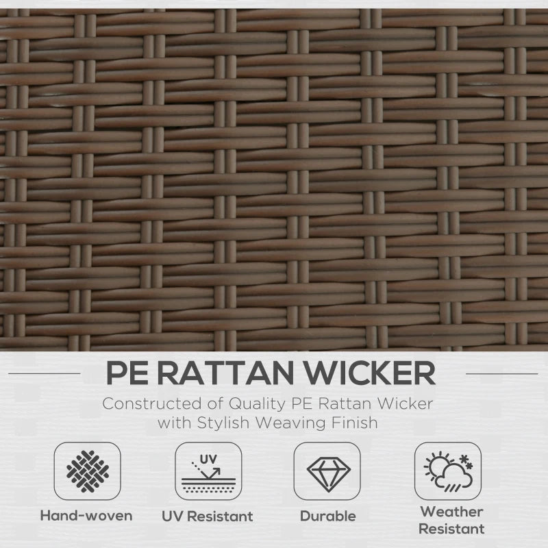 Ensemble de canapés modernes en rotin, ensemble de meubles de Patio en osier avec Table basse, coussins et oreillers, 3 pièces