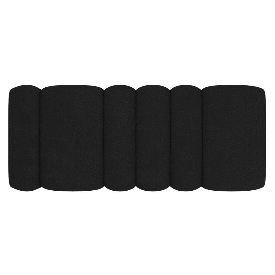 Grand banc pouf Rigel en boucle noire
