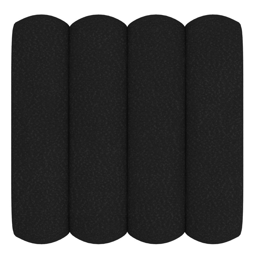 Petit pouf carré Rigel en boucle noire