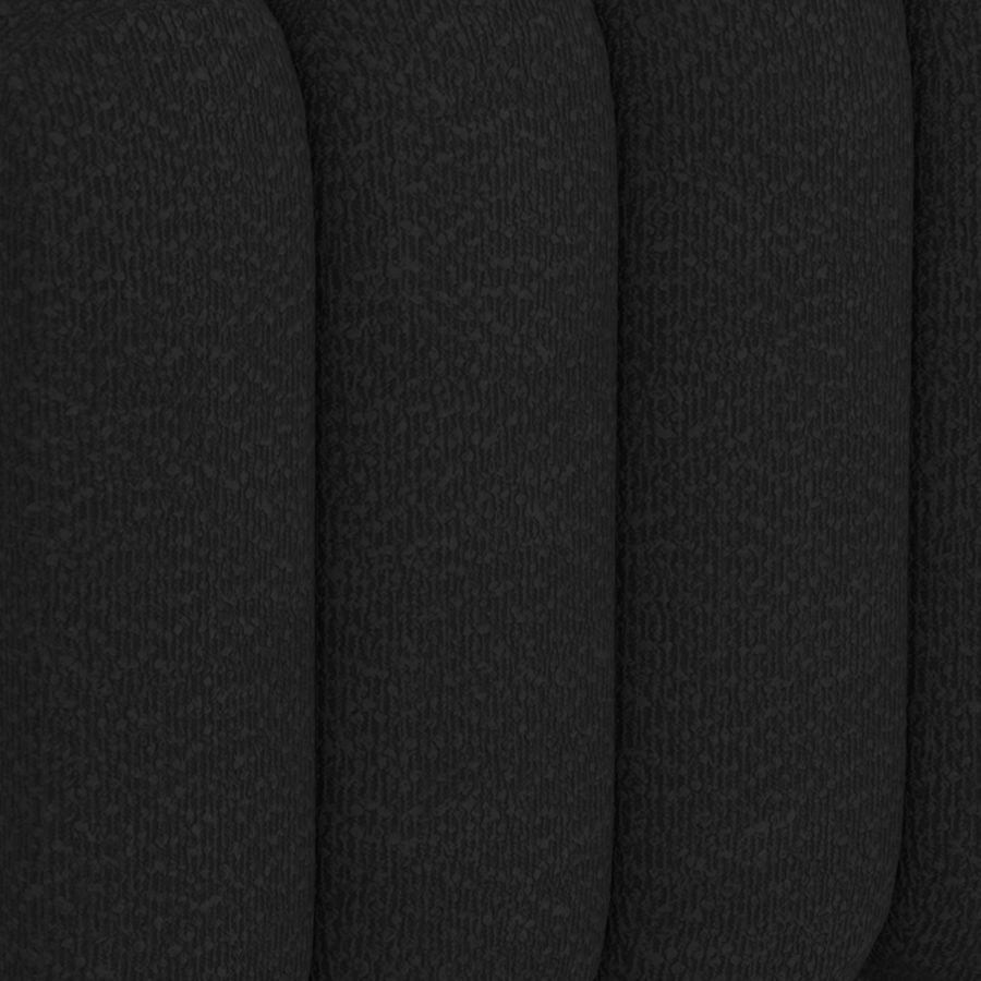 Petit pouf carré Rigel en boucle noire