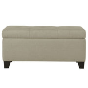 Banc ottoman de rangement rectangulaire Harper en beige ( Meuble Mtl ) 