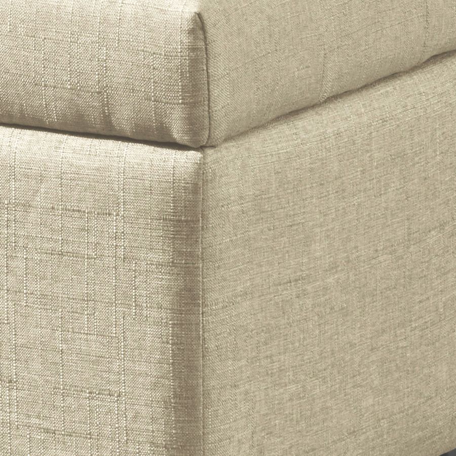Banc ottoman de rangement rectangulaire Harper en beige ( Meuble Mtl ) 