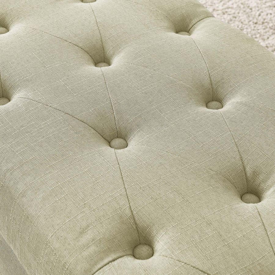 Banc ottoman de rangement rectangulaire Harper en beige ( Meuble Mtl ) 