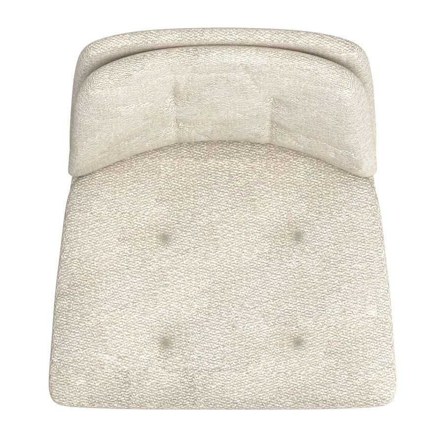 Chaise d'appoint Caleb en tissu beige et noir ( Meuble Mtl ) 