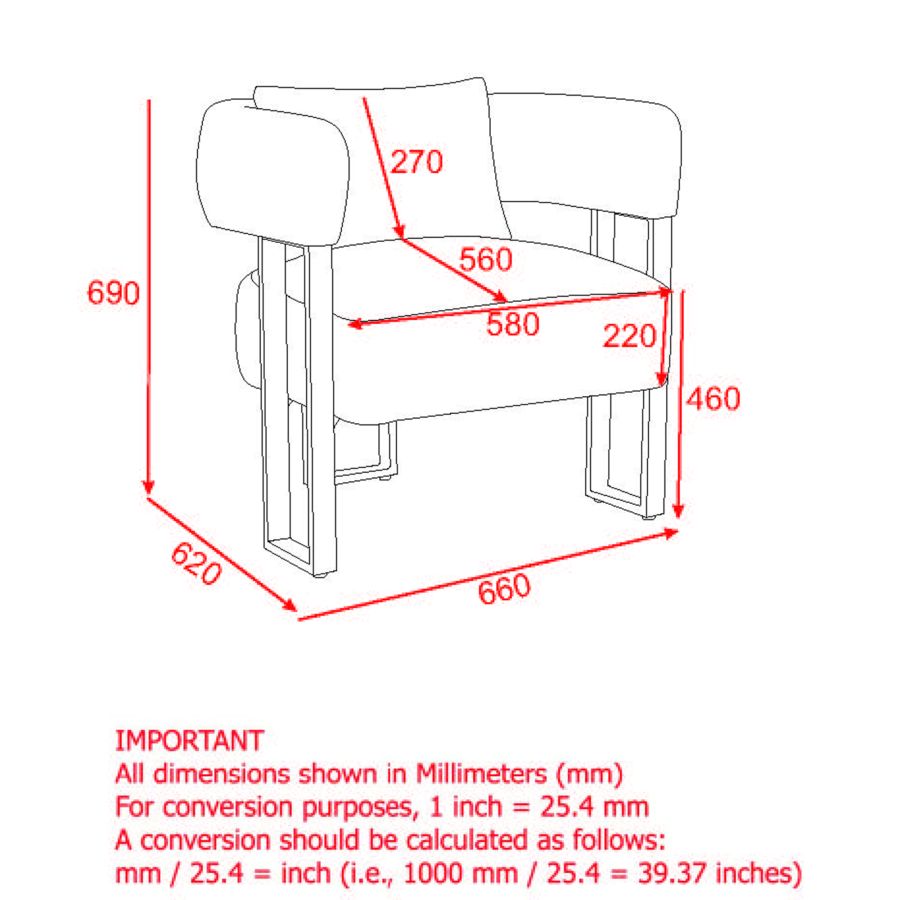 Chaise d'appoint Scarlet en boucle charbon et noir