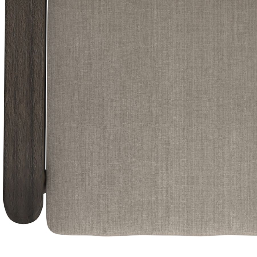 Chaise d'appoint Huxly en beige et brun patiné ( Meuble Mtl )