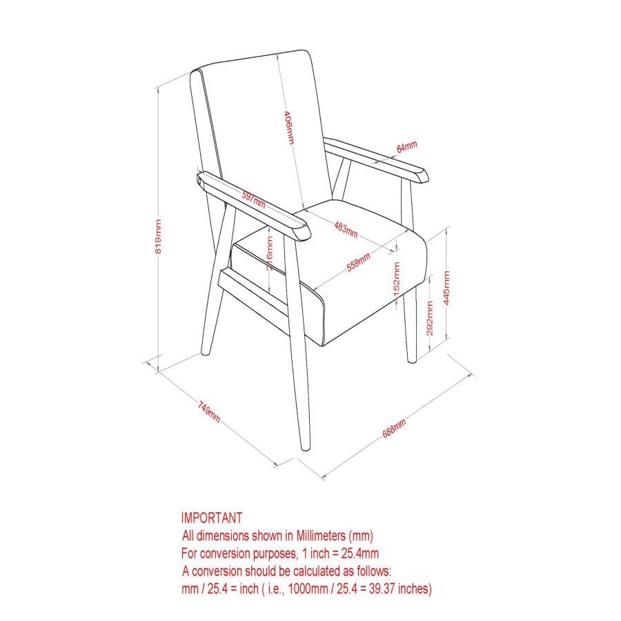 Chaise d'appoint Huxly en beige et brun patiné ( Meuble Mtl )