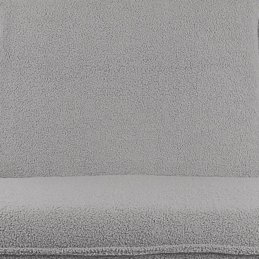 Chaise d'appoint Gigi en tissu bouclé gris ( Meuble Mtl )