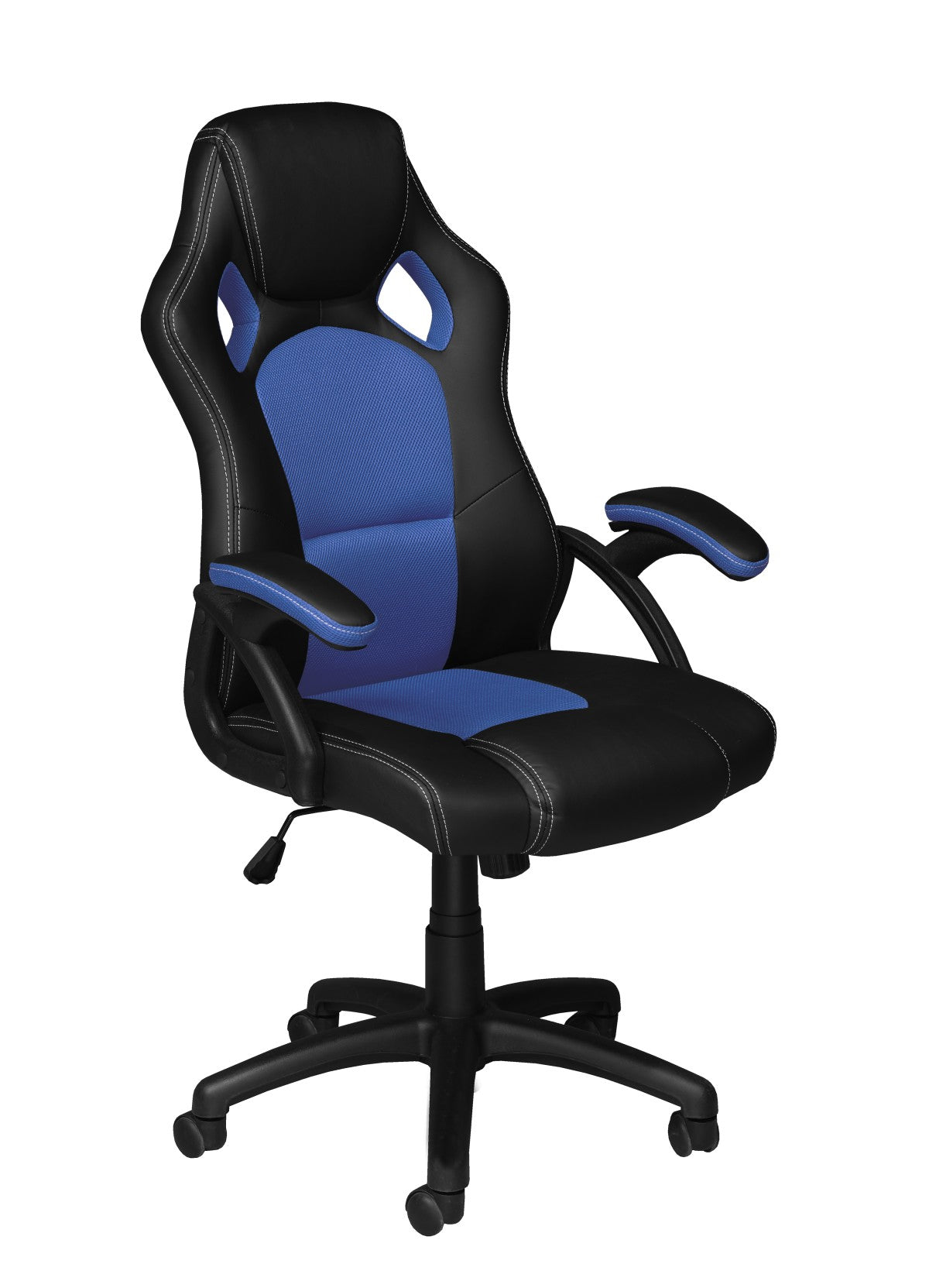 ENSEMBLE BUREAU ET CHAISE GAMING, BLEU/NOIR ( Meuble Mtl )