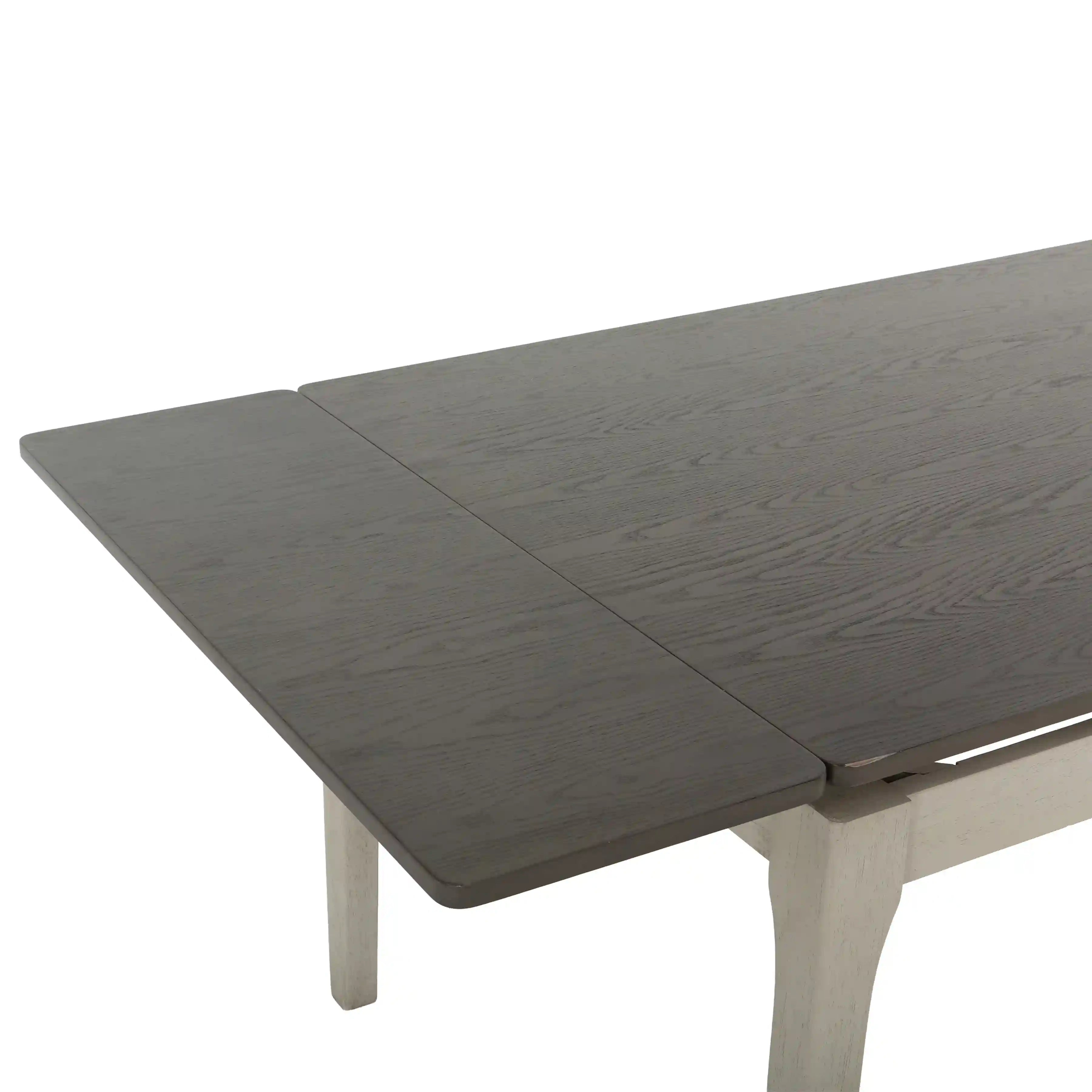 Table de Cuisine avec Rallonges Intégrées (59" à 83") et 4 Chaises - Primo