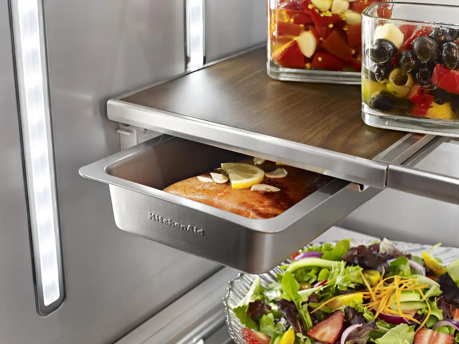 Réfrigérateur KitchenAid 23,8 pi³ Portes Françaises Inox 36 po