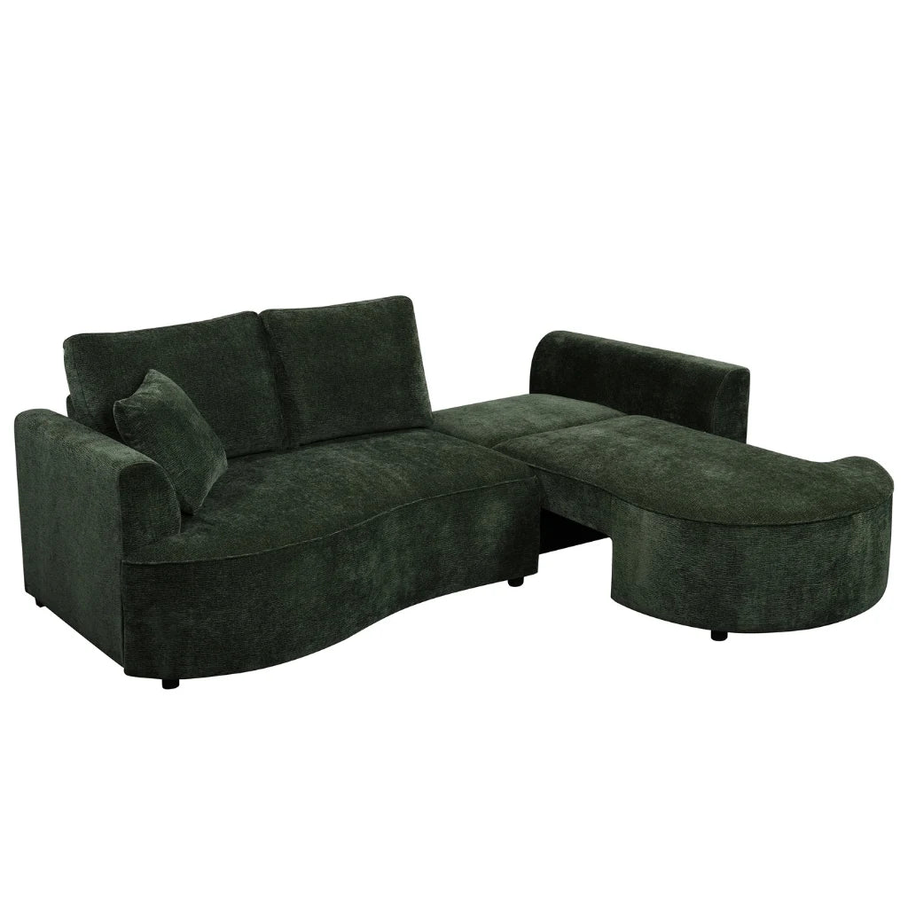 Le Sectionnel-Lit Vert Foncé Qui Fait Tout