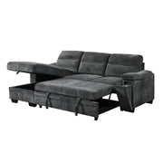 Canapé-lit Savio gris – Réversible et fonctionnel