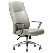 Sealy Ken : Fauteuil de Bureau à Dossier Haut Gris Mirage