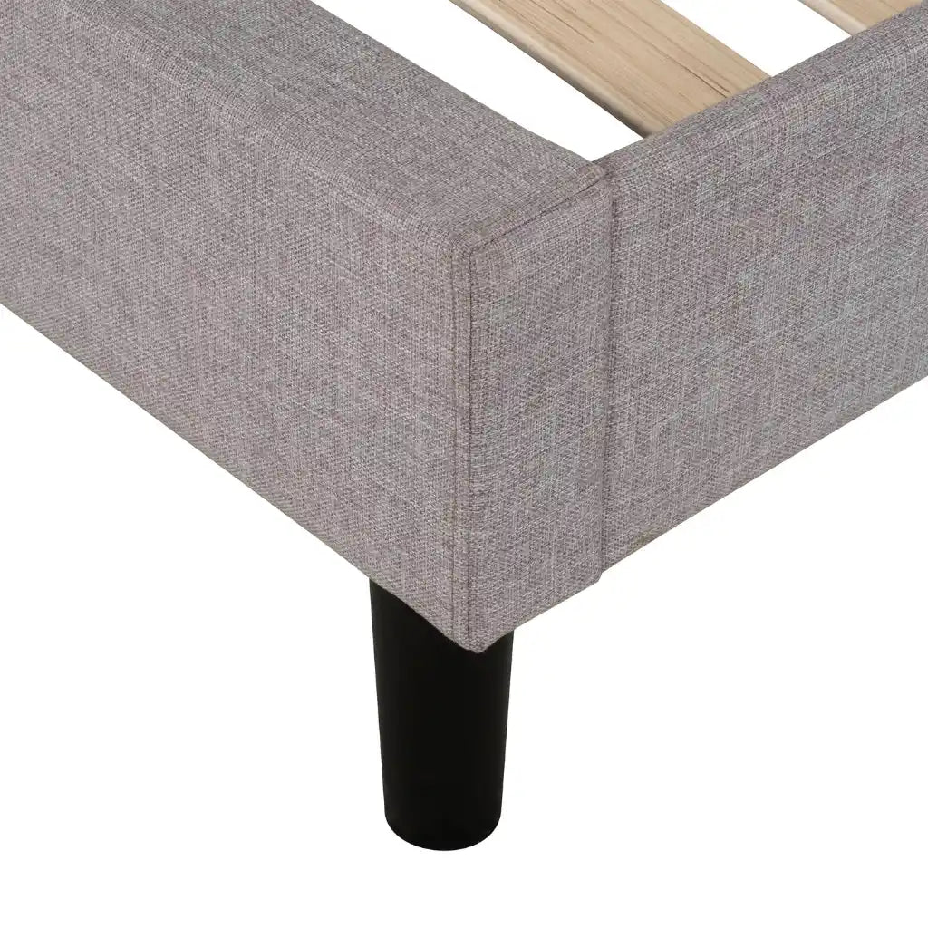 Moxie : Le Lit Wingback Capitonné en Attic Gris