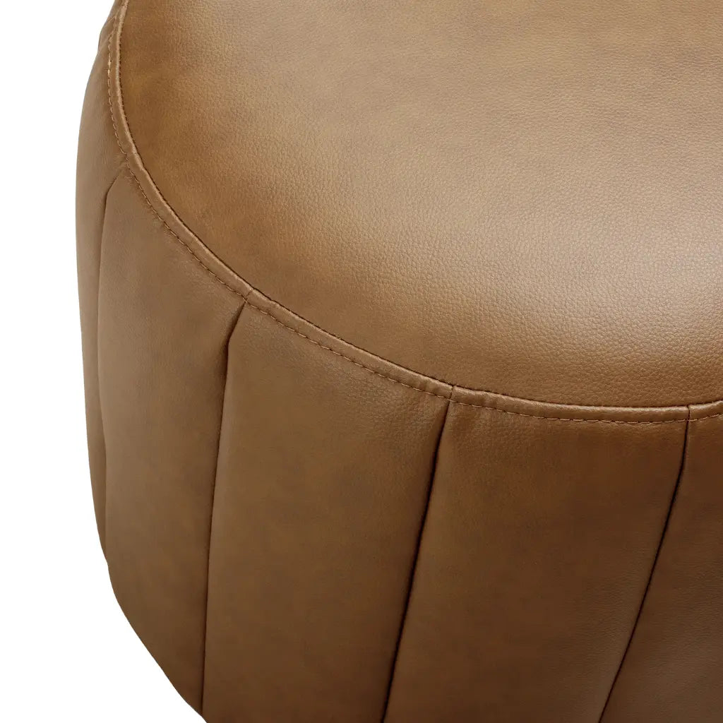 Ottoman Isla Barksdale | Siège et Repose-Pieds Caramel