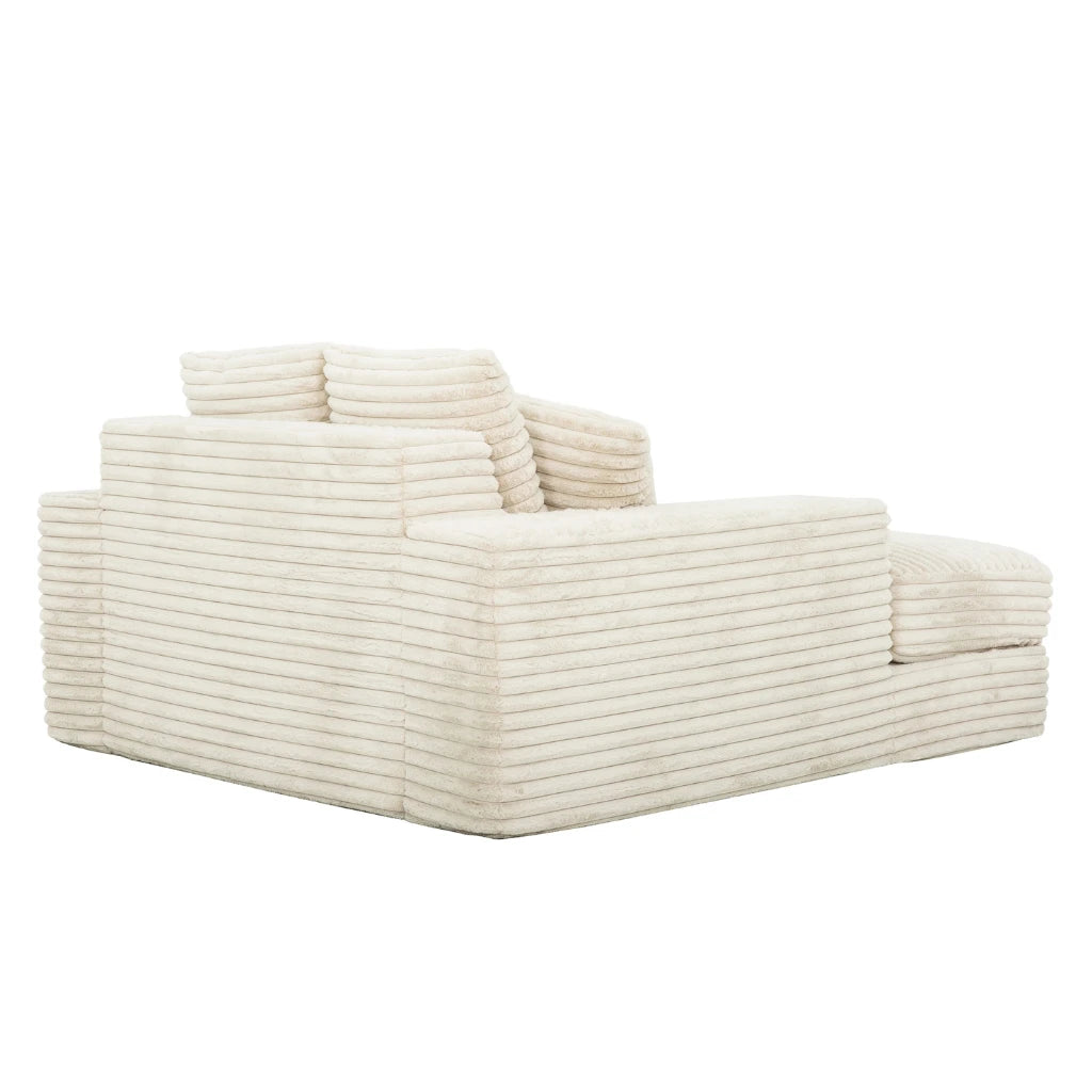 Chaise Snug par Sealy® | Confort Teddy Beige sans Assemblage
