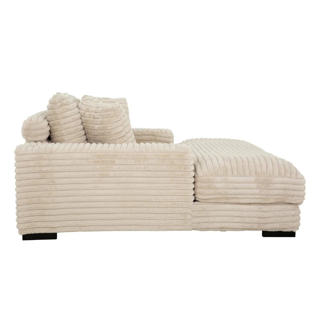 Lounger Cuddler Taupe | Détente Connectée et Port USB