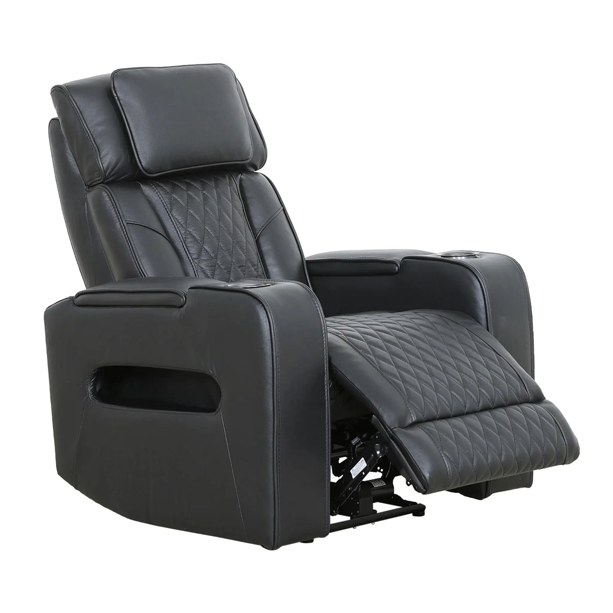 Fauteuil inclinable et berçant électrique Primo Colton, noir