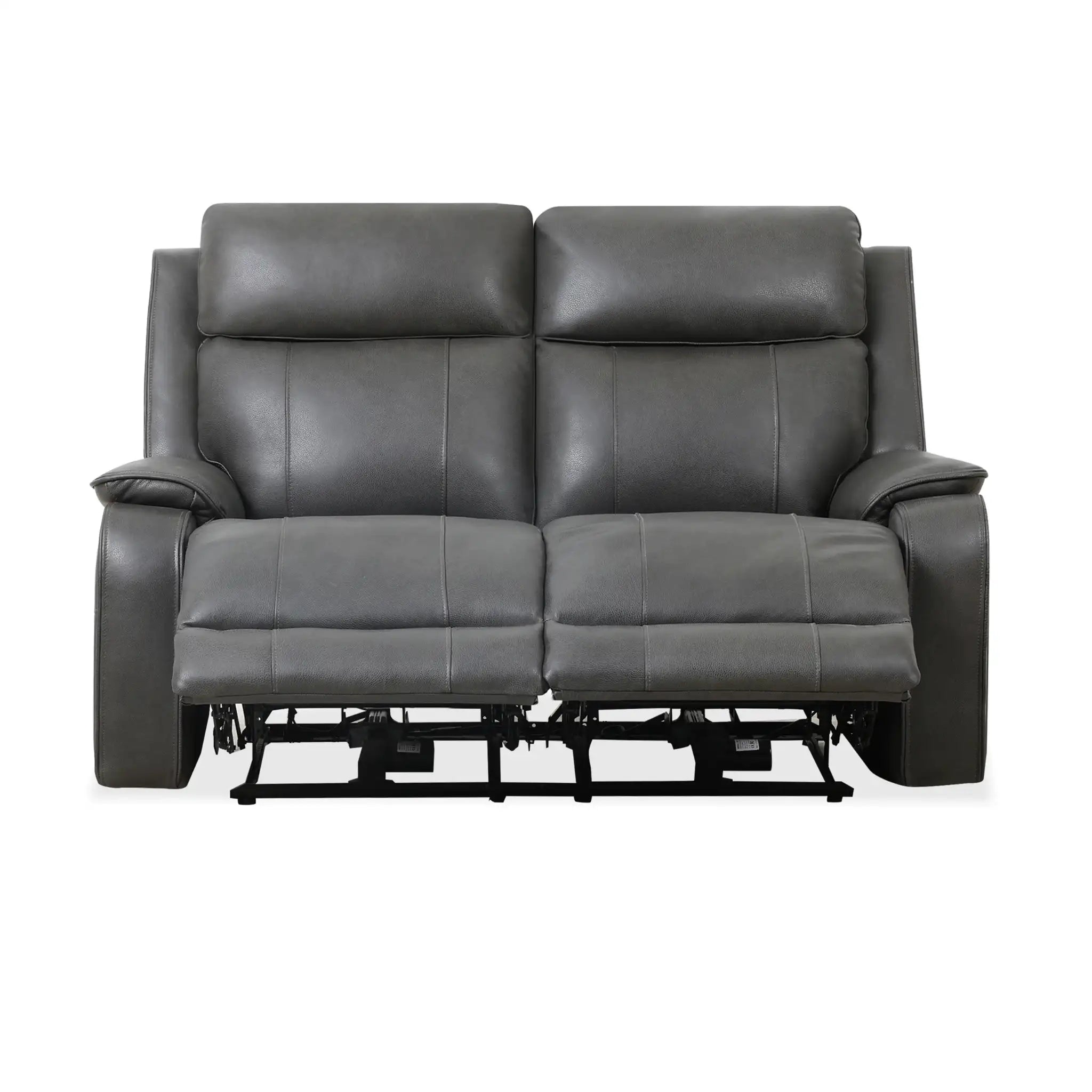 Primo Brindle Causeuse Inclinable Électrique en Cuir Anthracite