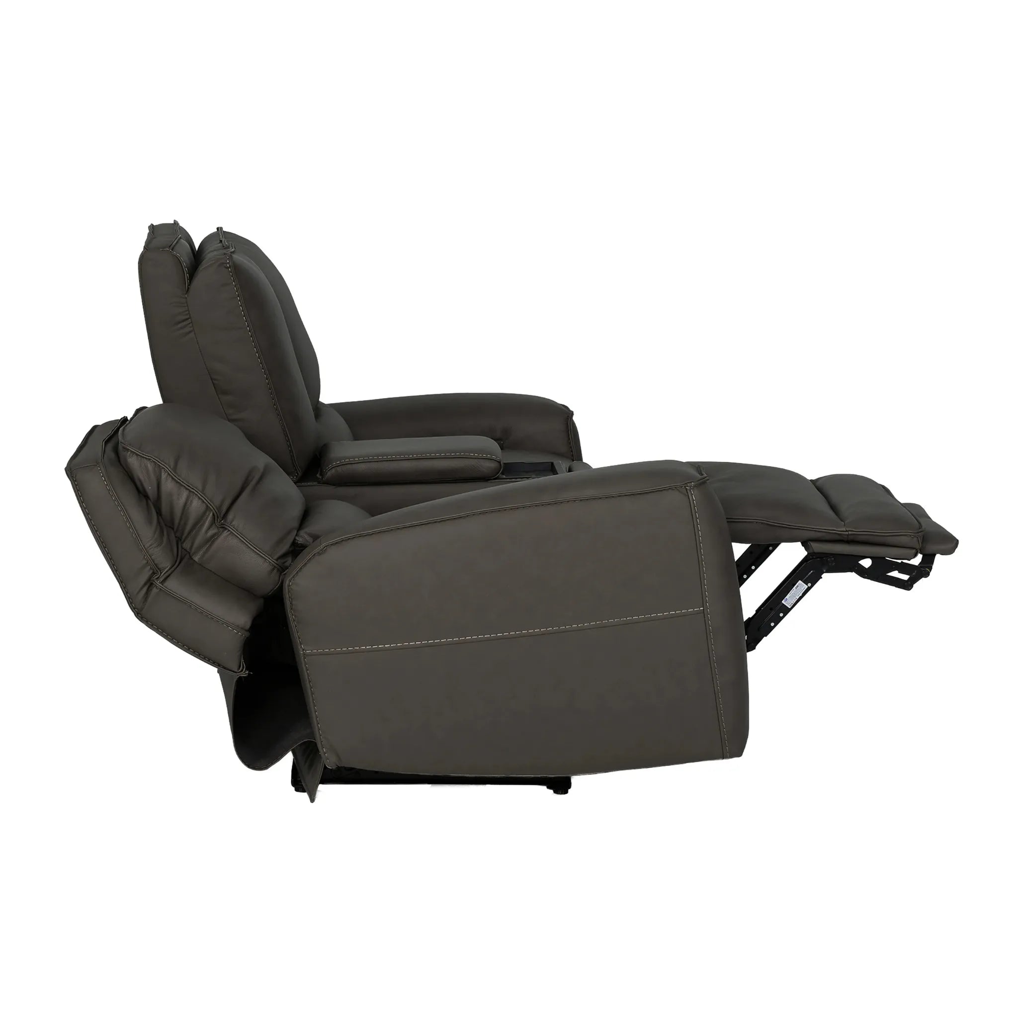 Primo Odessa Causeuse 2 Places en Cuir Inclinable Gris Tex