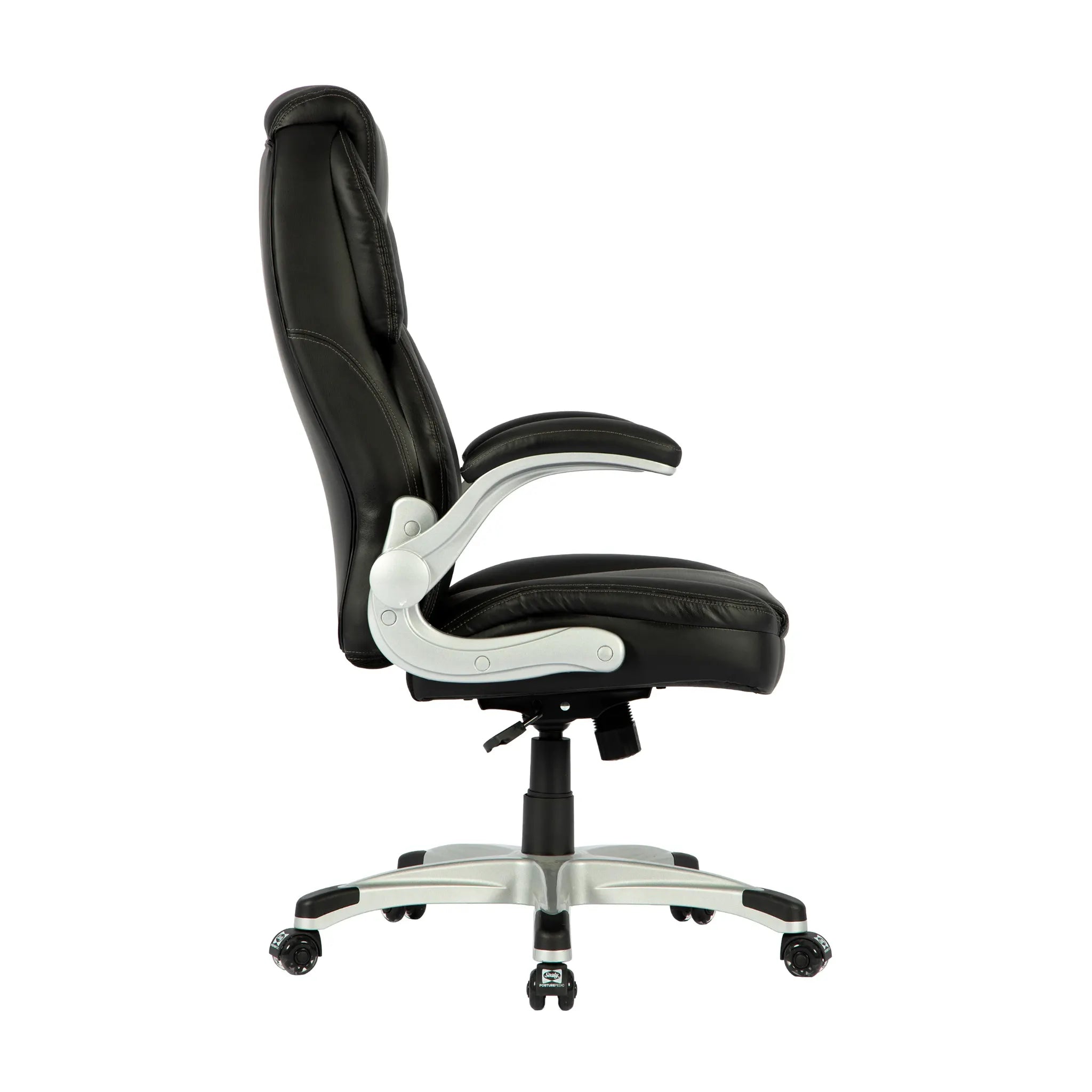 Sealy Stratus Fauteuil de Bureau Ergonomique Cuir Régénéré Noir