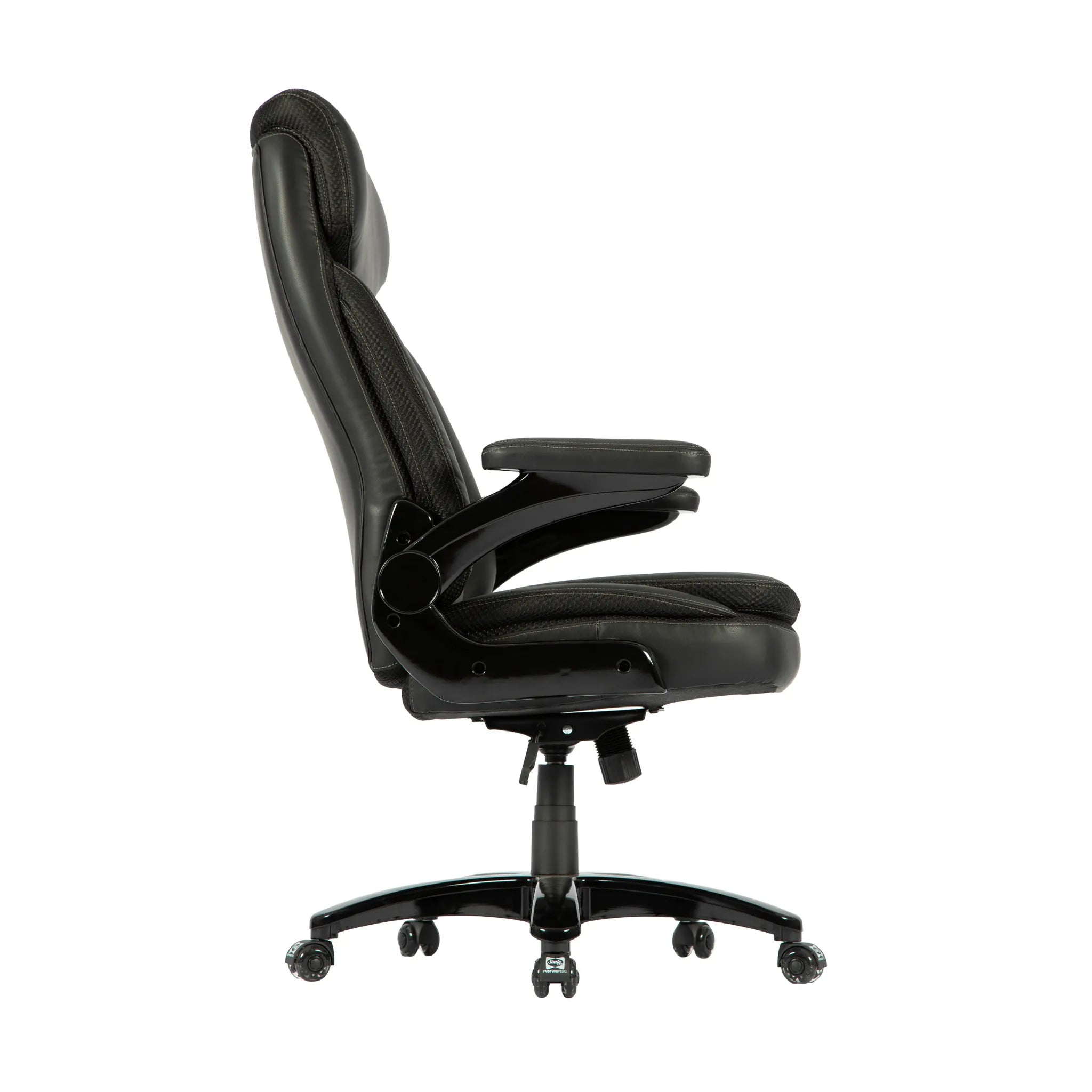 Sealy Denali Fauteuil de Bureau Ergonomique Cuir Simili Noir