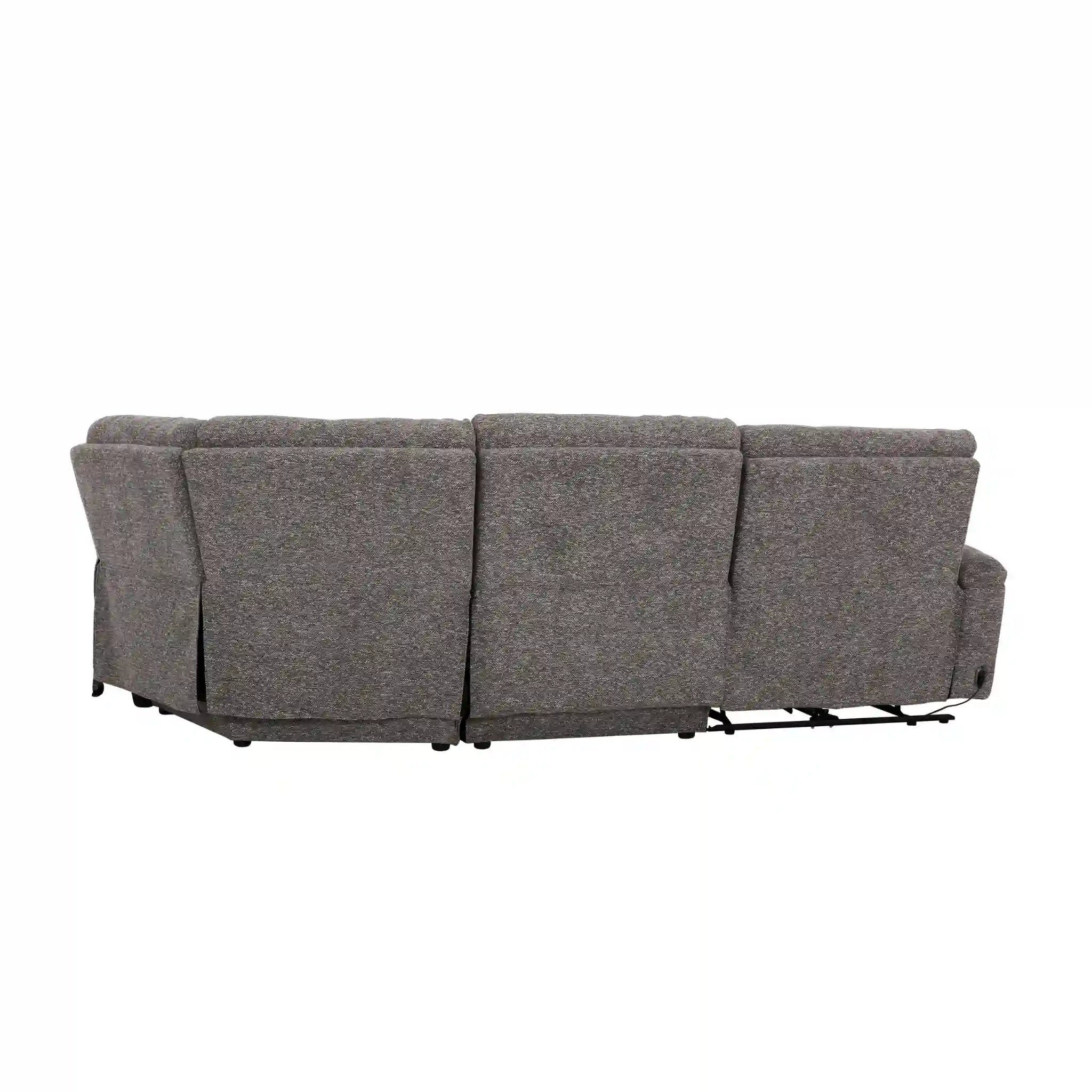 Primo Dalton Sofa Sectionnel Inclinable Électrique Droit Gris Foncée
