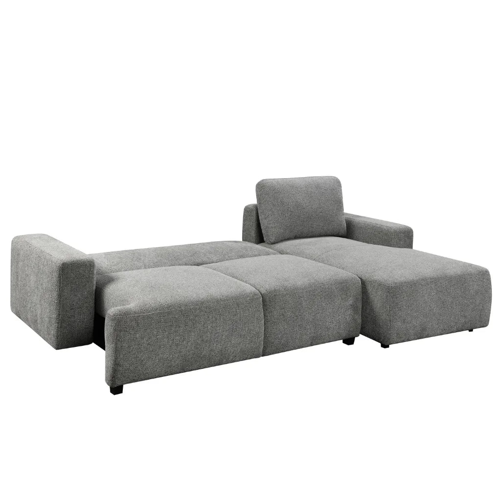 Canapé-lit Chiara droit gris