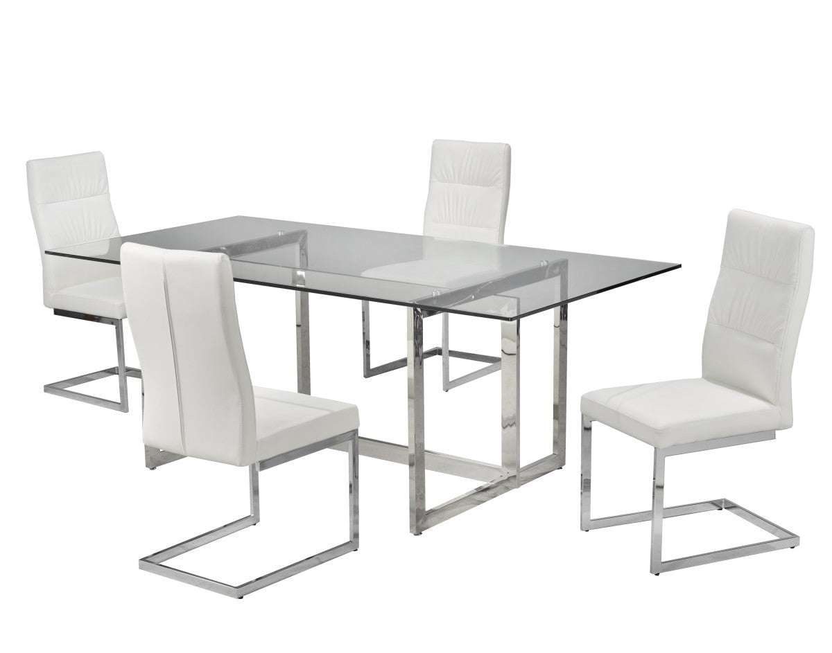 ENSEMBLE DE REPAS 5 PIÈCES - BLANC ( Meuble Mtl )