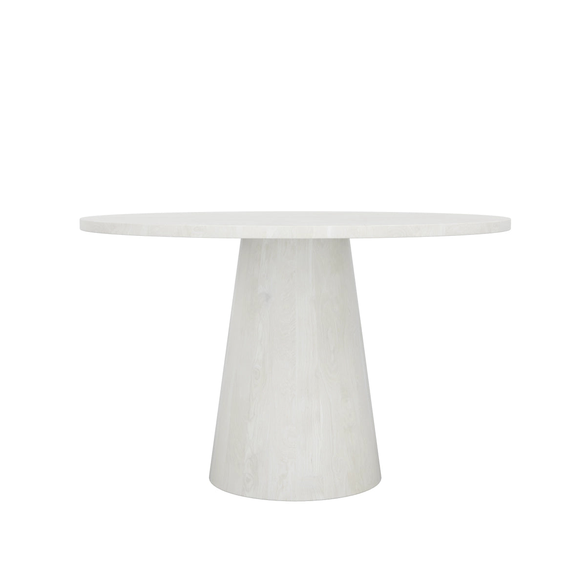 Wynter White Round Dining Table - Solid Mango Wood